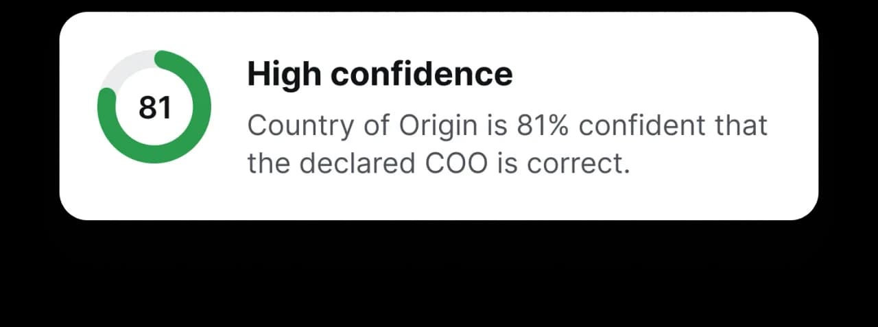 Confidence score