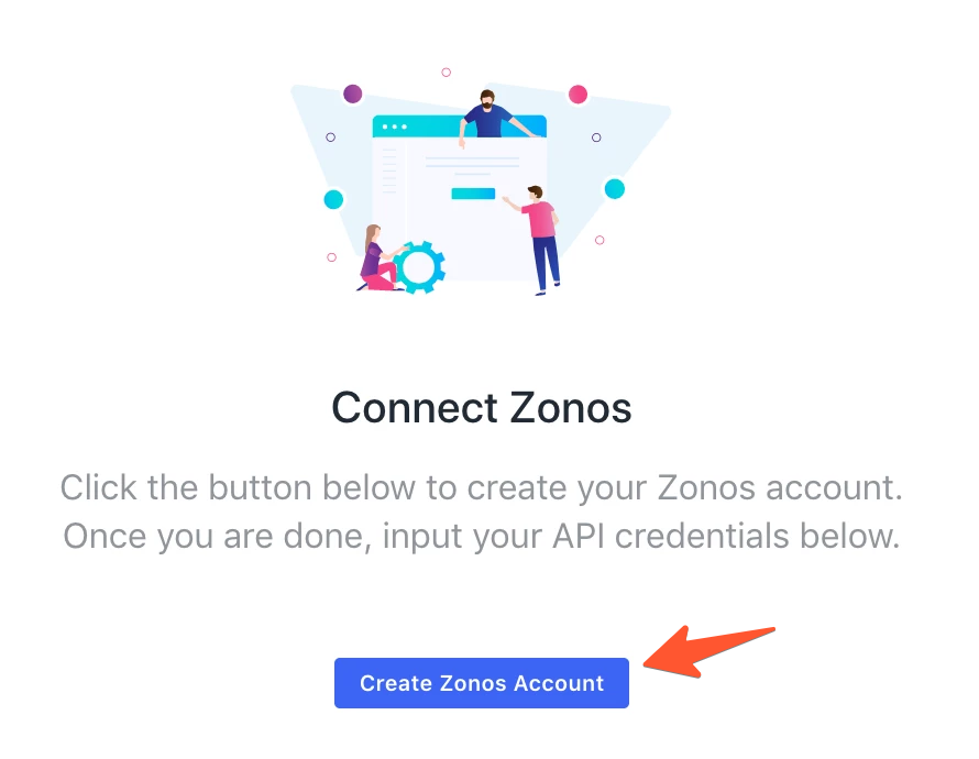 Hubungkan zona di Dashboard Zonos.