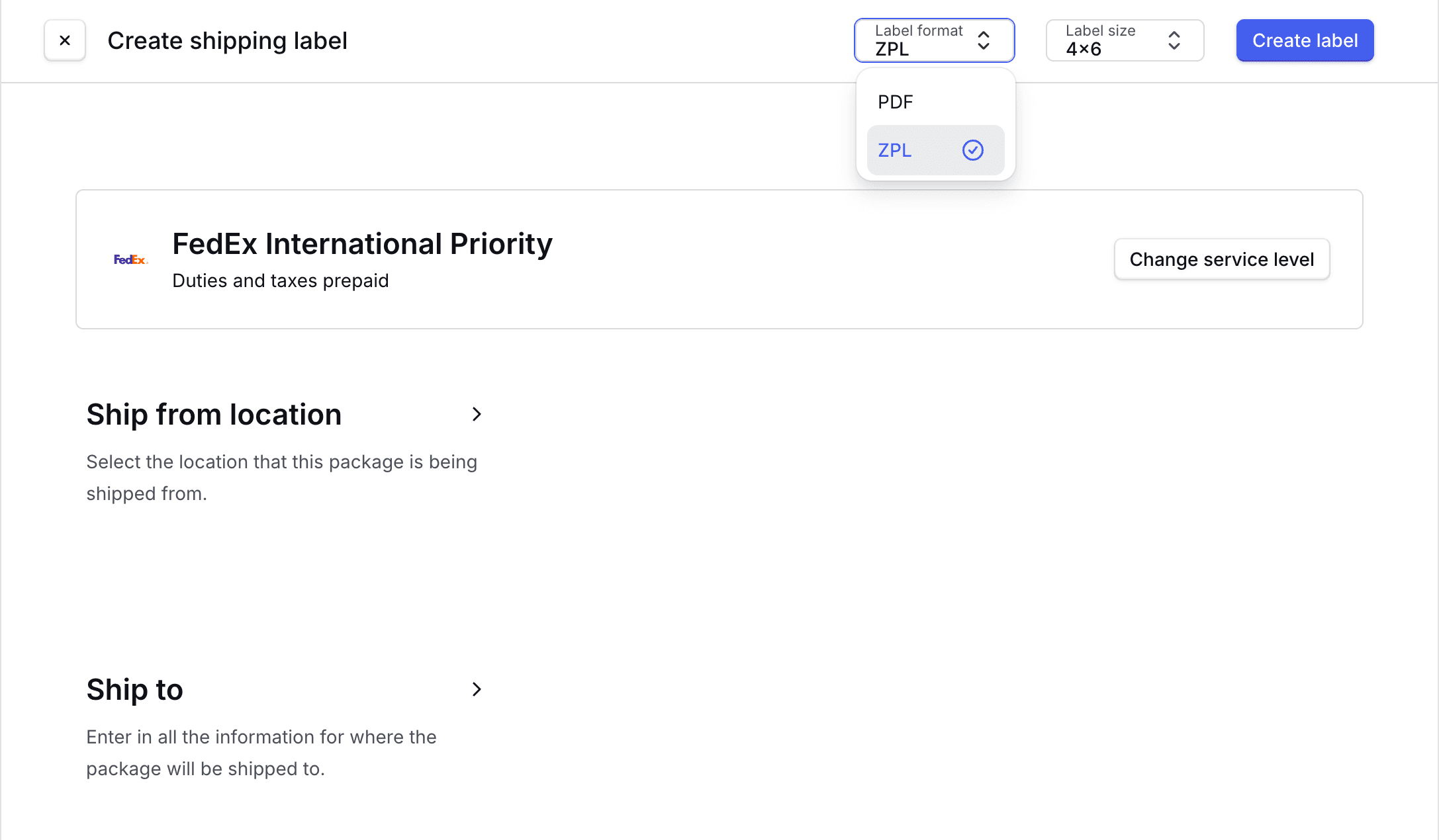 Ustaw format etykiety