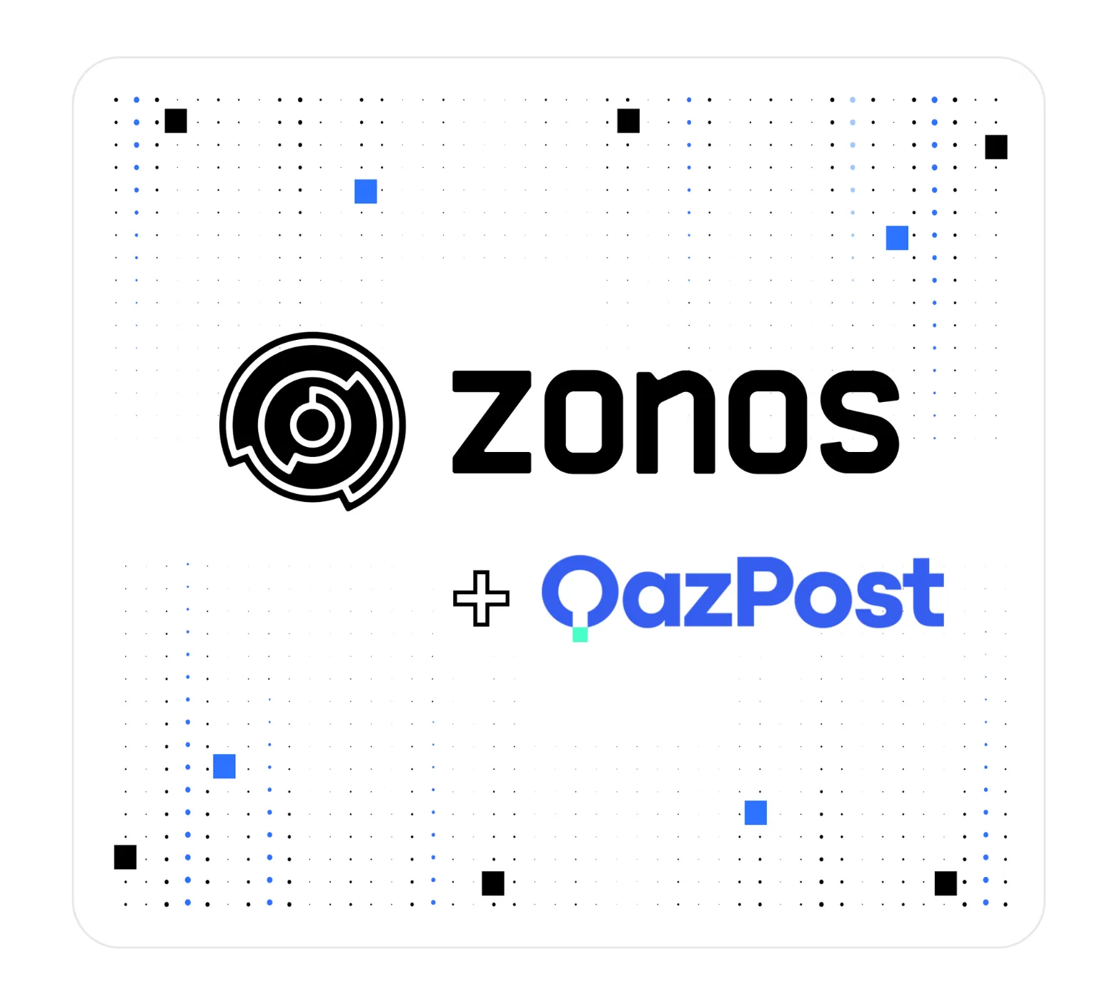 QazPost and Zonos logos