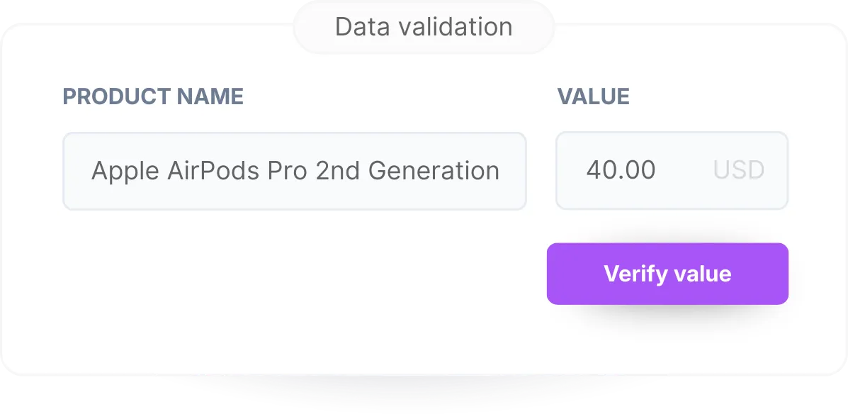 Submit your declared value