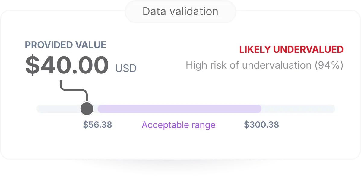 Get a validation signal