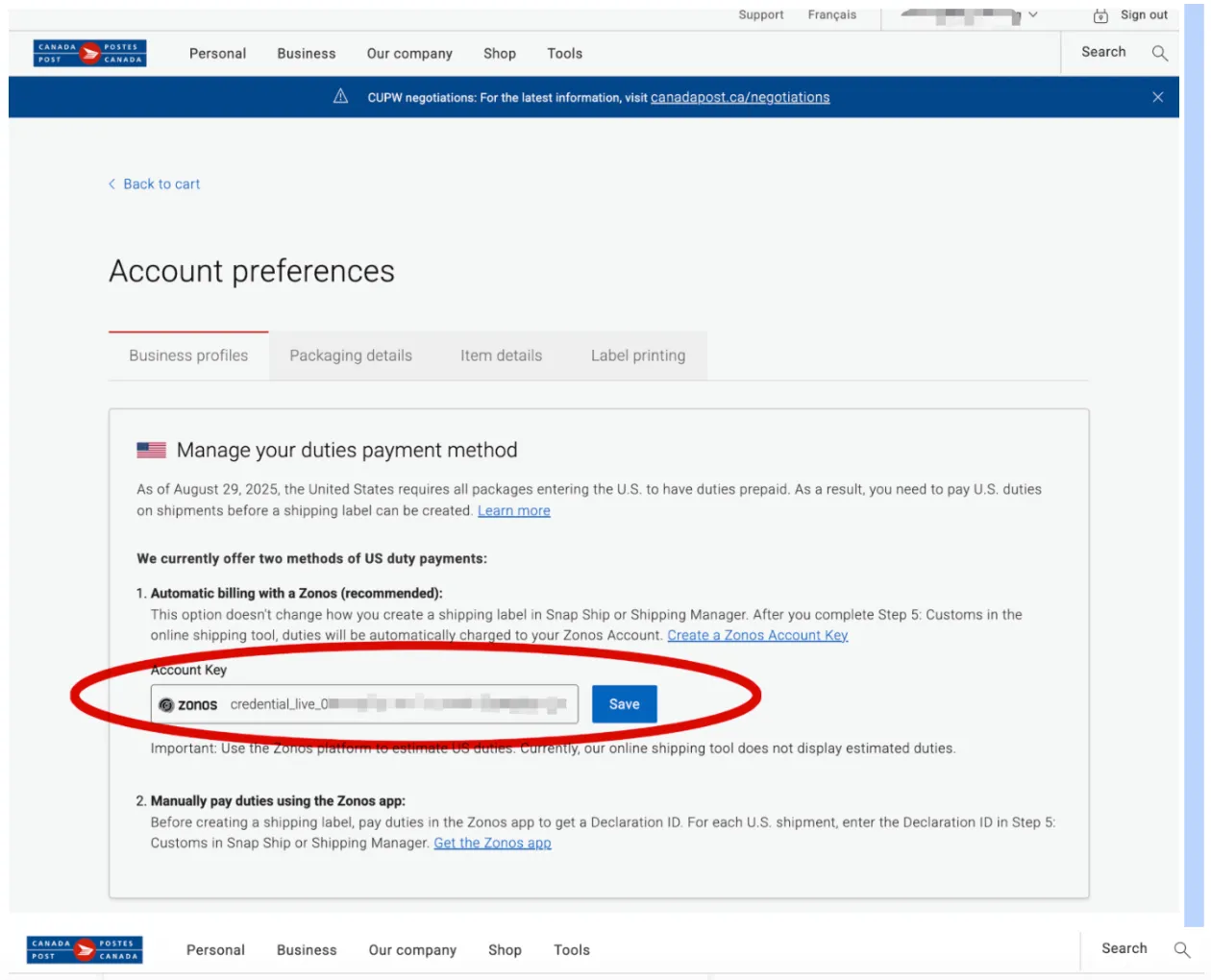 Flusso di Shipping Manager