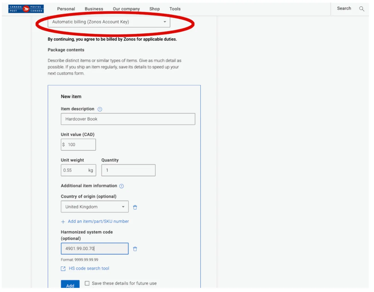 Flusso di Shipping Manager